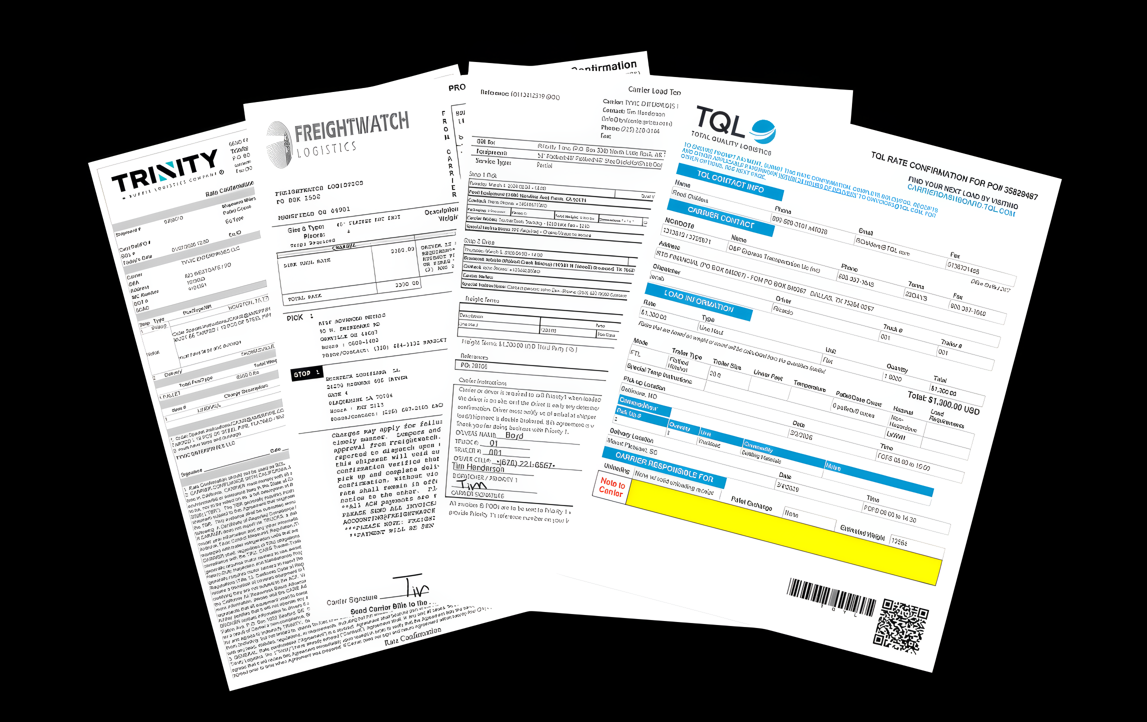 Sample rate confirmation documents